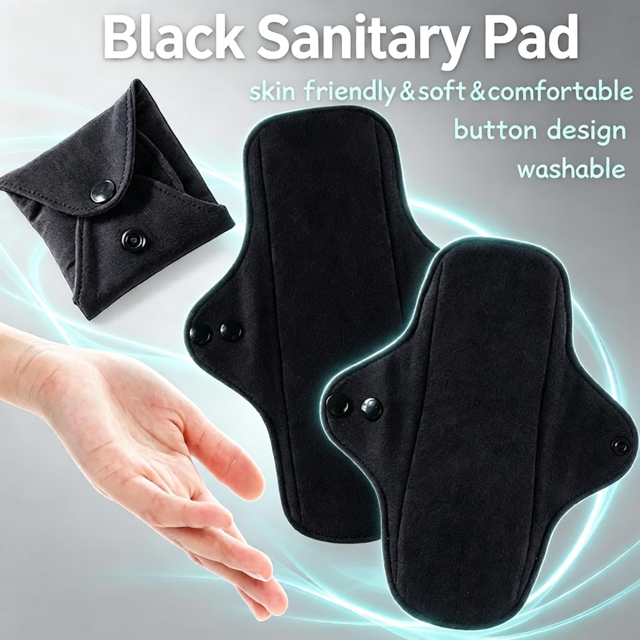 Cloth Pad Reusable - Ensemble de 5 serviettes hygiéniques lavables